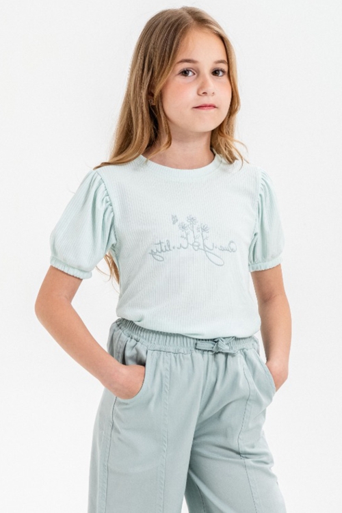 Mint Kapri Pantolonlu Kız Çocuk Takım 21088