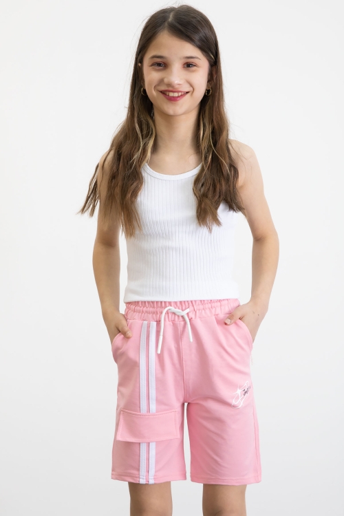Pembe Kız Çocuk Şort 20750