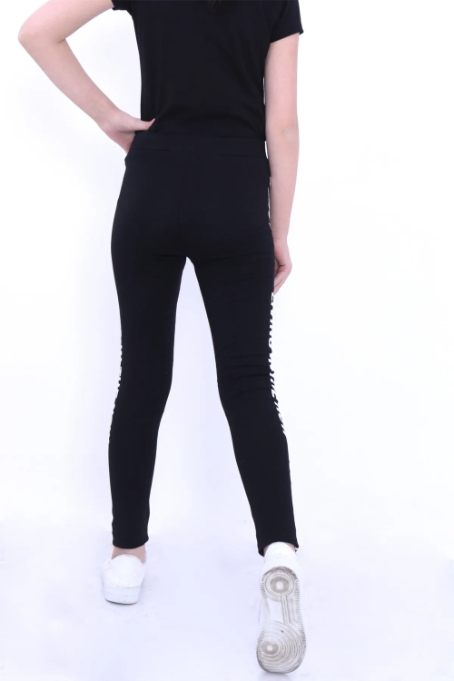 Siyah Fitilli Kız Çocuk Tayt 15338