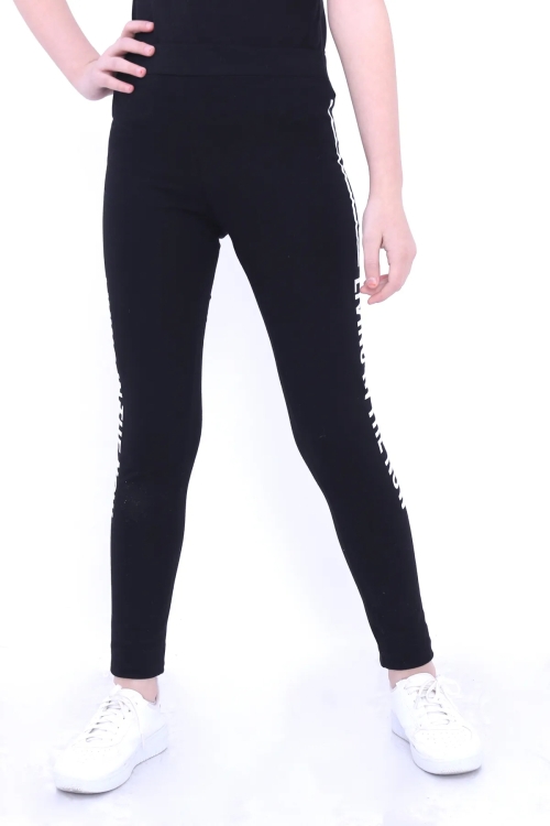 Siyah Fitilli Kız Çocuk Tayt 15338