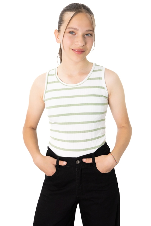 Siyah Geniş Paça Yanları Şeritli Kız Çocuk Jean Pantolon 21123