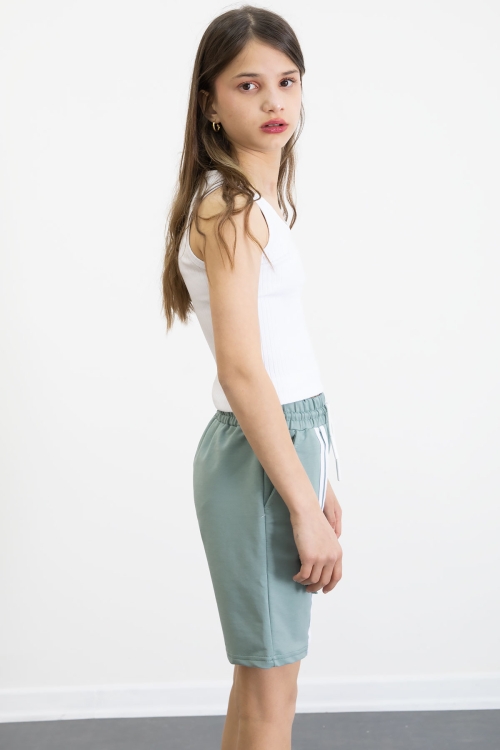 Yeşil Kız Çocuk Şort 20753