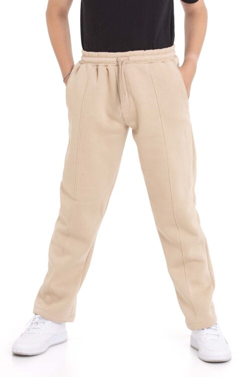 Bej Erkek Çocuk Çima Detaylı Şardonlu Eşofman Altı 21473