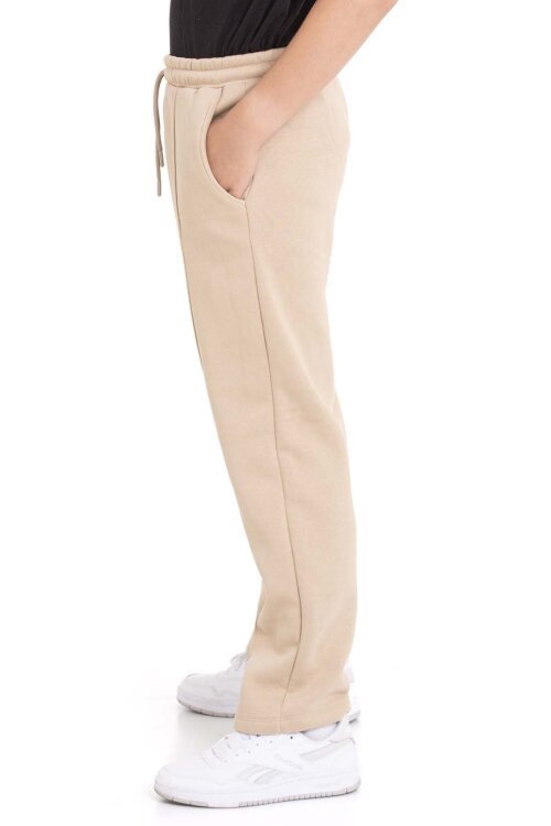 Bej Erkek Çocuk Çima Detaylı Şardonlu Eşofman Altı 21473