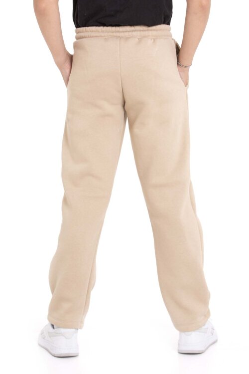 Bej Erkek Çocuk Çima Detaylı Şardonlu Eşofman Altı 21473