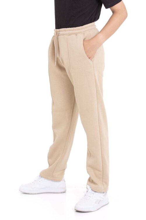 Bej Erkek Çocuk Çima Detaylı Şardonlu Eşofman Altı 21473