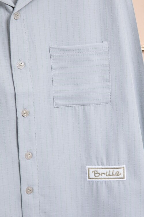 Gri Çizgili Gömlekli Paraşüt Pantolonlu Erkek Çocuk 2li Takım 23263