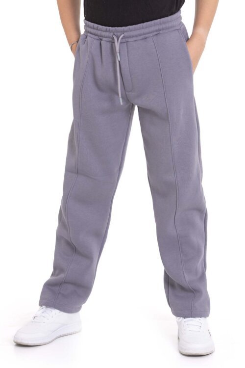 Gri Erkek Çocuk Çima Detaylı Şardonlu Eşofman Altı 21471