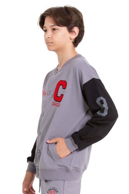 Gri Erkek Çocuk Kolej Hırka 21495