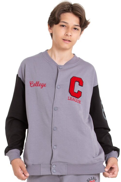 Gri Erkek Çocuk Kolej Hırka 21495