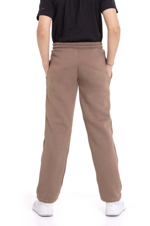 Kahverengi Erkek Çocuk Çima Detaylı Şardonlu Eşofman Altı 21472