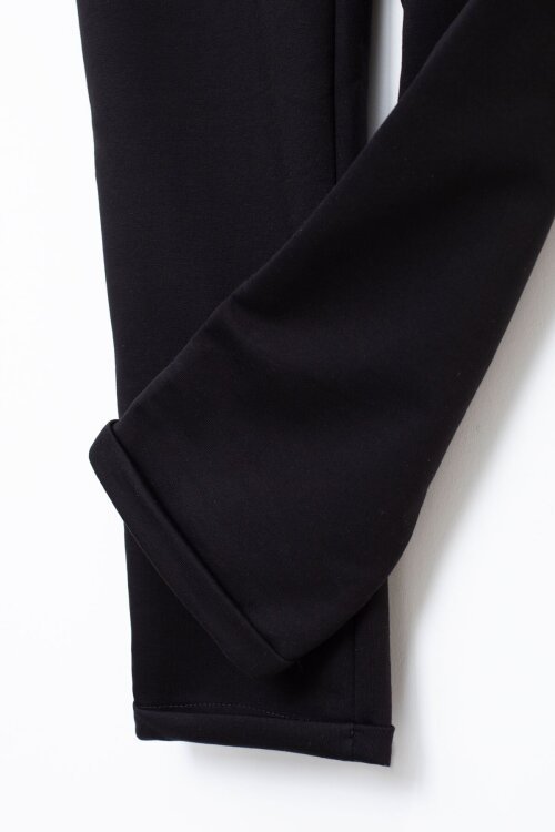 Siyah Duble Paça Beli Bağcıklı Erkek Çocuk Kumaş Pantolon  22677