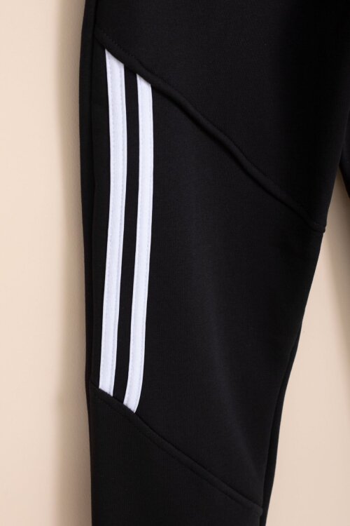 Siyah Şerit Detaylı Yazı Baskılı Beli Lastikli Erkek Çocuk Eşofman Altı 21457