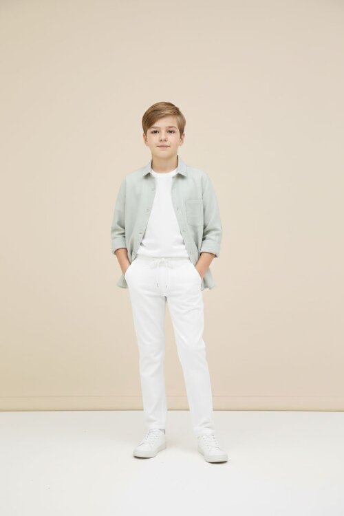 Bej Erkek Çocuk Gömlek Pantolonlu 2li Takım 20432