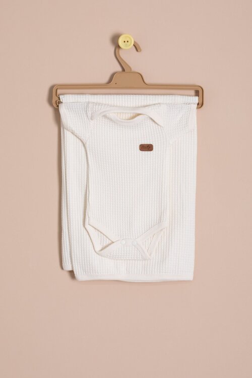 Bej Petekli 10lu Bebek Hastane Çıkışı Seti Unisex 23331