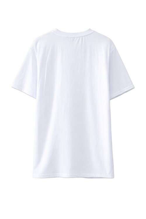 Beyaz Atatürk Baskılı Bisiklet Yaka Çocuk T-shirt Unisex 20553