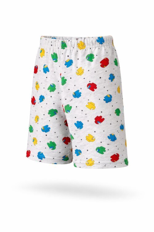 Erkek Çocuk Gri Baskılı Kapri 17698