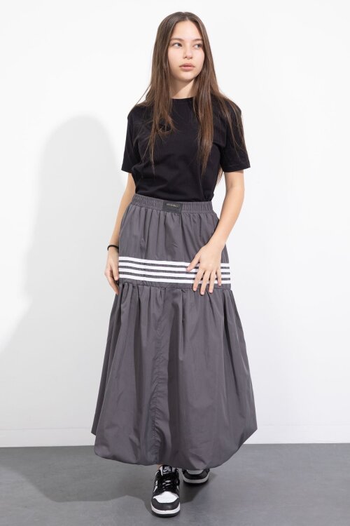 Füme Şerit Desenli Kız Çocuk Balon Etek  23559