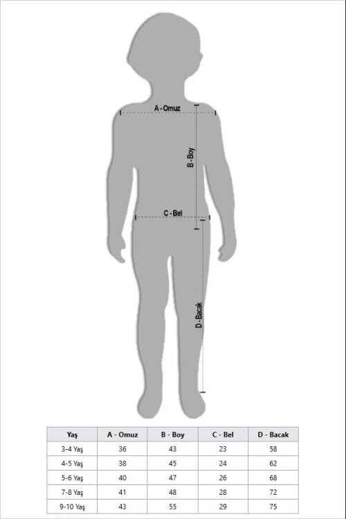 Kırmızı Kalp Desenli Kız Çocuk Şeritli Eşofman Takımı 23345