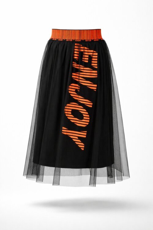 Kız Çocuk Baskılı Fileli Etek 10-15 Yaş 13974