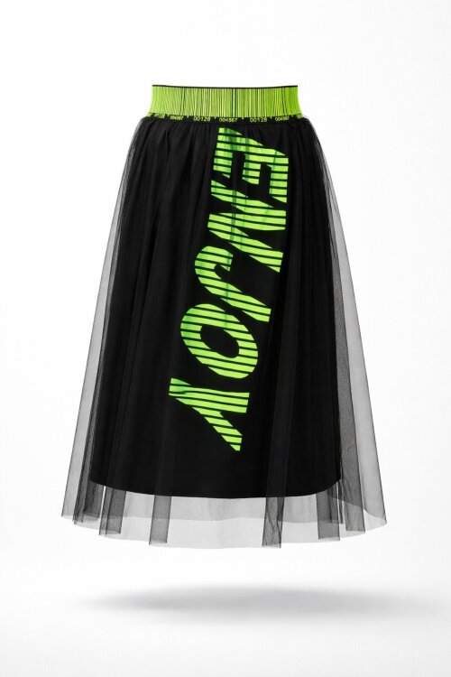 Kız Çocuk Baskılı Fileli Etek 10-15 Yaş 13974