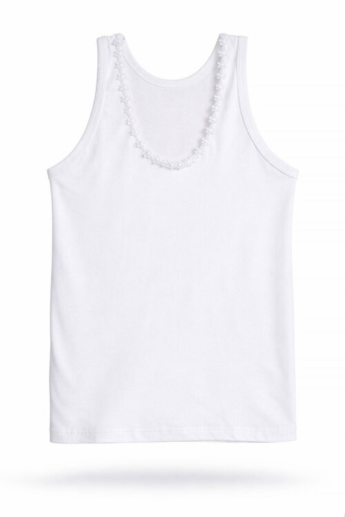 Kız Çocuk Papatya Desenli 6lı Atlet 14405