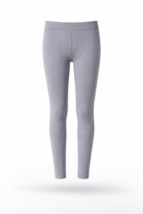 Kız Çocuk Şardonlu Gri Düz Tayt 16400