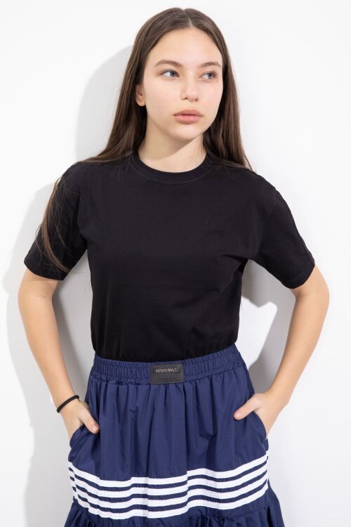 Lacivert Şerit Desenli Kız Çocuk Balon Etek  23557