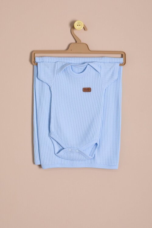 Mavi Erkek Bebek Petekli 10lu Hastane Çıkışı Seti  23327