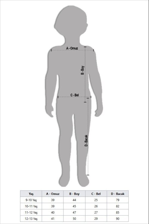 Mavi Jean Ceketli Kargo Cepli  Pantolonlu Kız Çocuk Badili 3lü Alt Üst Takım 23614