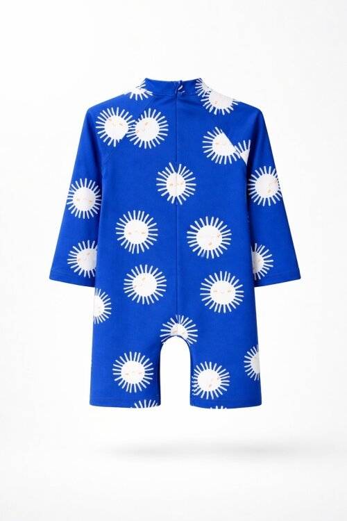 Mavi Sevimli Güneş Baskılı Erkek Çocuk Mayo 19001