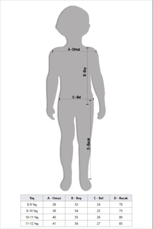 Pembe Gül Detaylı Geniş Paça Pantolonlu Kız Çocuk Badili 2li Takım 23730