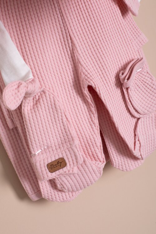 Pembe Kız Bebek Petekli 10lu Hastane Çıkışı Seti 23328