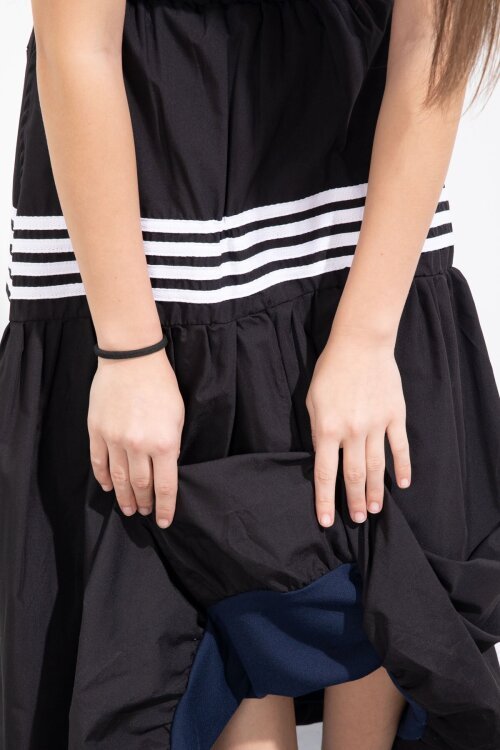 Siyah Şerit Desenli Kız Çocuk Balon Etek  23556