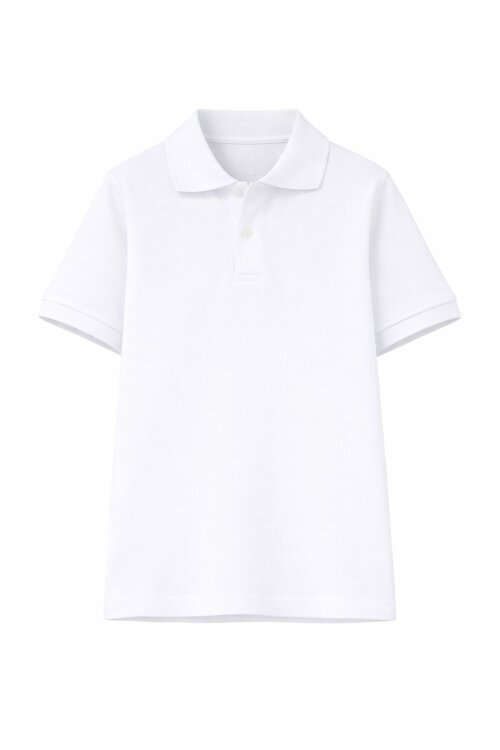 Unisex Kısa Kollu Polo Yaka Lakos T-shirt 6-13 Yaş 14576
