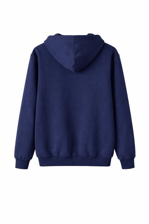 Erkek Çocuk Kapüşonlu Fermuarlı Lacivert Okul Hırkası 16195