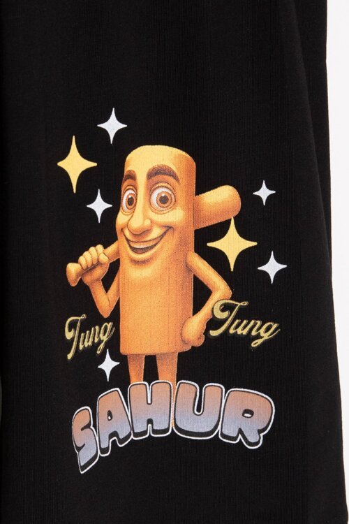 Füme Erkek Çocuk Bisiklet Yaka Tişörtlü Şortlu 2li Baskılı Takım 24003