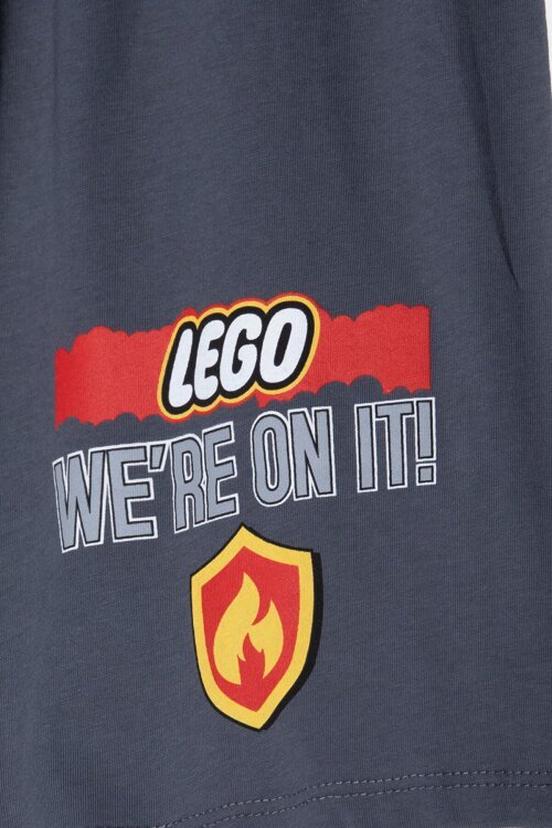 Füme Lego Temalı Erkek Çocuk Tişörtlü ve Şortlu 2li Takım  23940