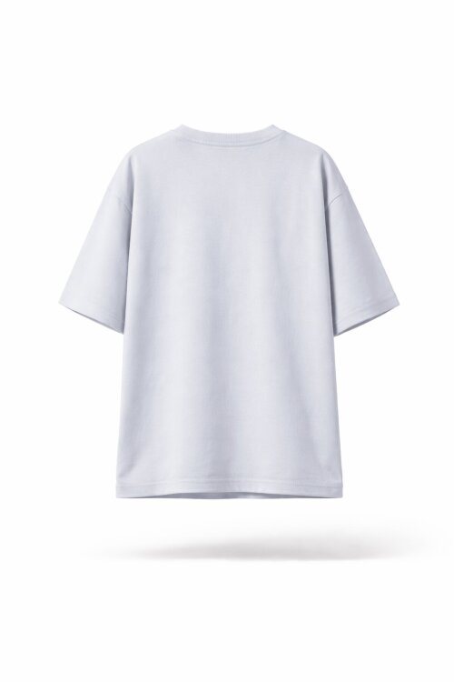 Gri Düz Bisiklet Yaka Erkek Tişört 18048