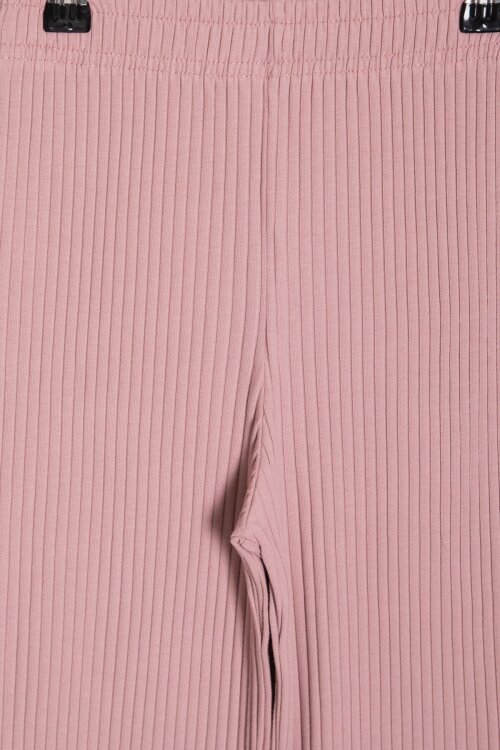 Gül Kurusu Minnie Desenli Tişörtlü Fitilli Pantolonlu Kız Çocuk Alt Üst Takım 23835