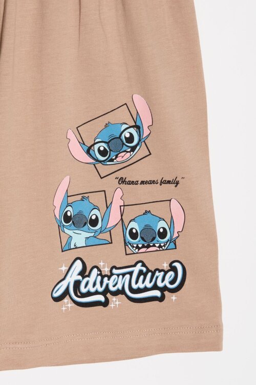 Kahverengi Adventure Yazılı Baskılı Erkek Çocuk Tişörtlü Şortlu Takım 23928