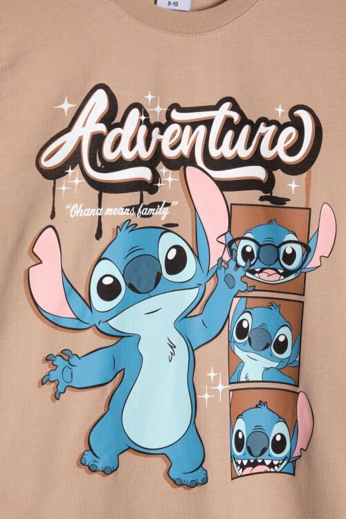 Kahverengi Adventure Yazılı Baskılı Erkek Çocuk Tişörtlü Şortlu Takım 23928