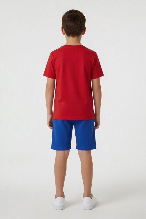 Kırmızı Amazing Örümcek Adam Baskı Erkek Çocuk Şortlu 2li Takım 23984