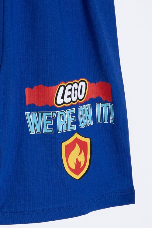 Lacivert Lego Temalı Erkek Çocuk Tişörtlü ve Şortlu 2li Takım  23939