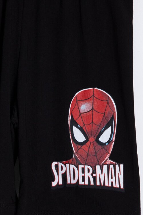 Lacivert Örümcek Adam Temalı Tişörtlü Şortlu Erkek Çocuk 2li Takım  23961