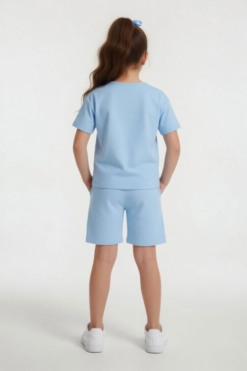 Mavi Girls Baskılı Kız Çocuk Şortlu Tişörtlü 2li Takım  23854