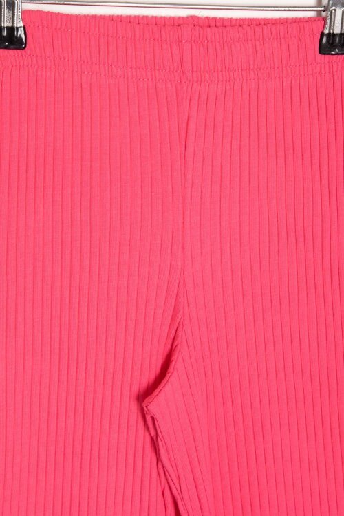 Pembe Karakter Baskılı Tişörtlü Fitilli Pantolonlu Kız Çocuk 2li Takım 23829