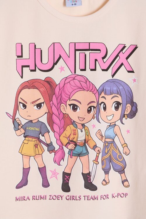 Pembe Kız Çocuk Temalı Şortlu Tişörtlü 2li Alt Üst Takım  23934