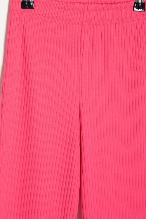 Pembe Minnie Desenli Tişörtlü Fitilli Pantolonlu Kız Çocuk Alt Üst Takım 23833