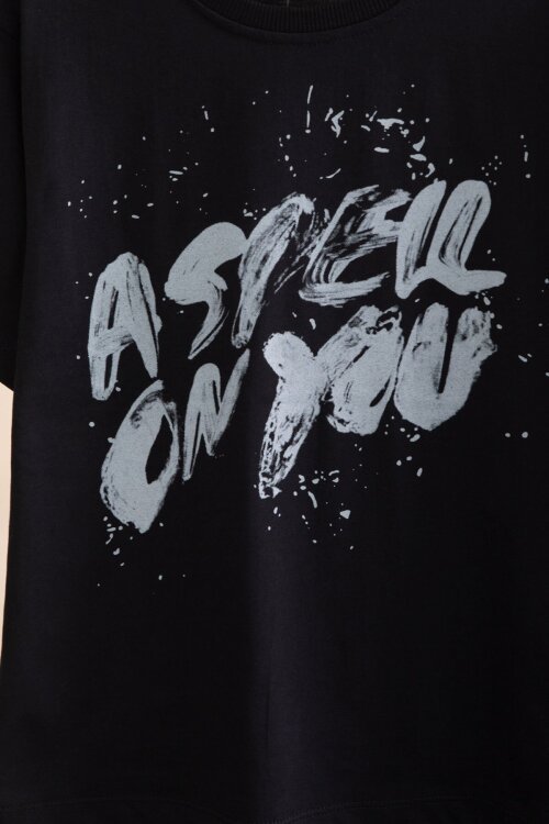 Siyah Grafiti Baskılı Tişörtlü Şortlu Erkek Çocuk 2li Takım  23772